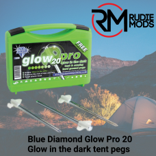 Blue Diamond Glow Pro Tent Pegs